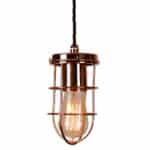 Cellar Early Industrial 1 Light Ceiling Pendant Copper Plated Brass