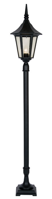 Cardinal Traditional Black Short Garden Lamp Post