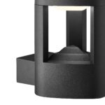 Michigan Modern LED Outdoor Wall Light Dark Grey