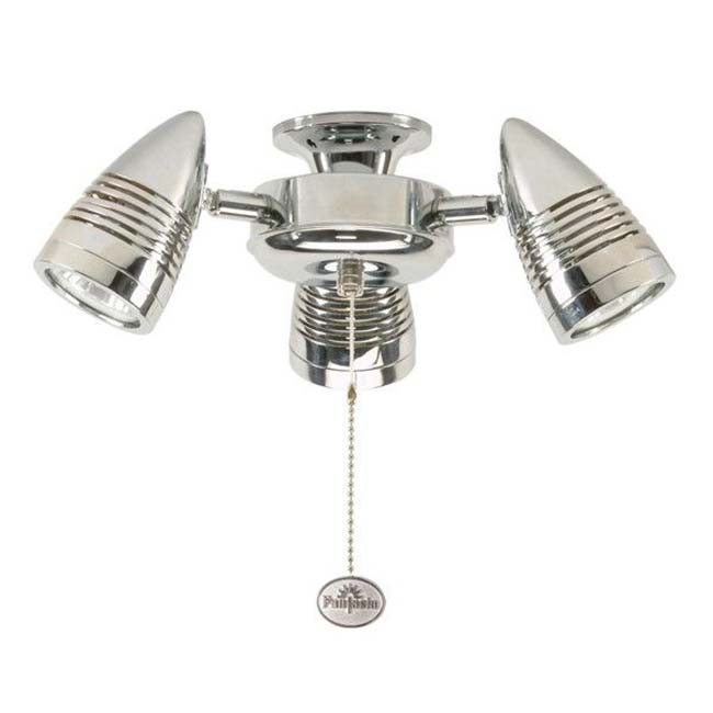 Fantasia Sorrento 3 Spot Light Fan Kit Brushed Nickel