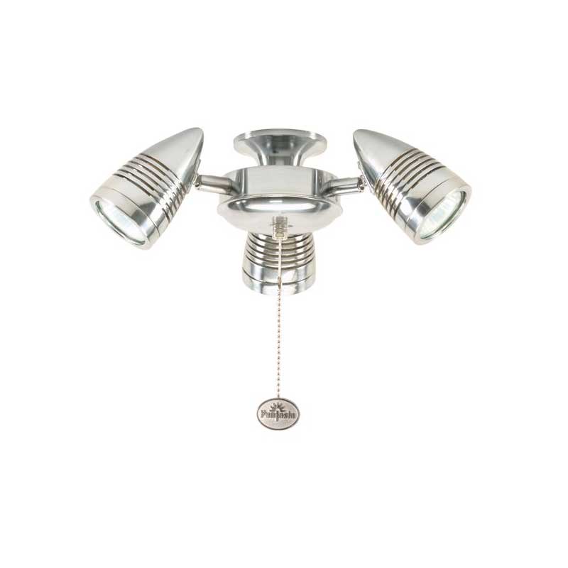 Fantasia Sorrento 3 Spot Light Fan Kit Stainless Steel