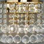 Hanna Curved 2 Lamp Crystal Wall Light Polished Gold