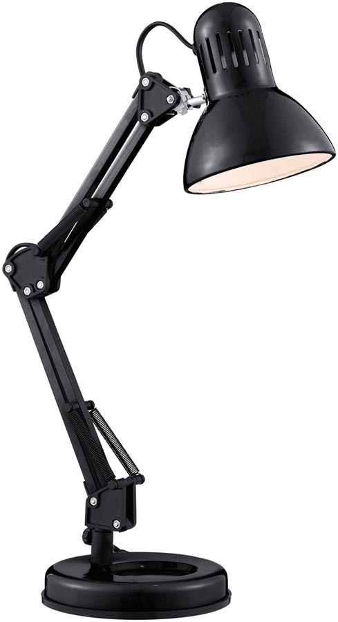 Hobby Black Retro Articulated Angle Adjustable Desk Lamp