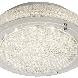 Vesta LED 40cm flush mount crystal ceiling light