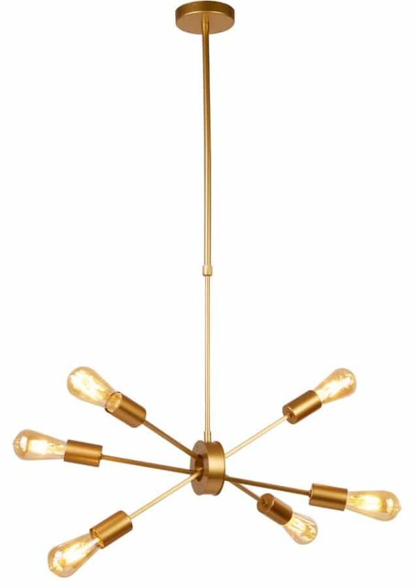 Alpha 6 light contemporary ceiling light pendant