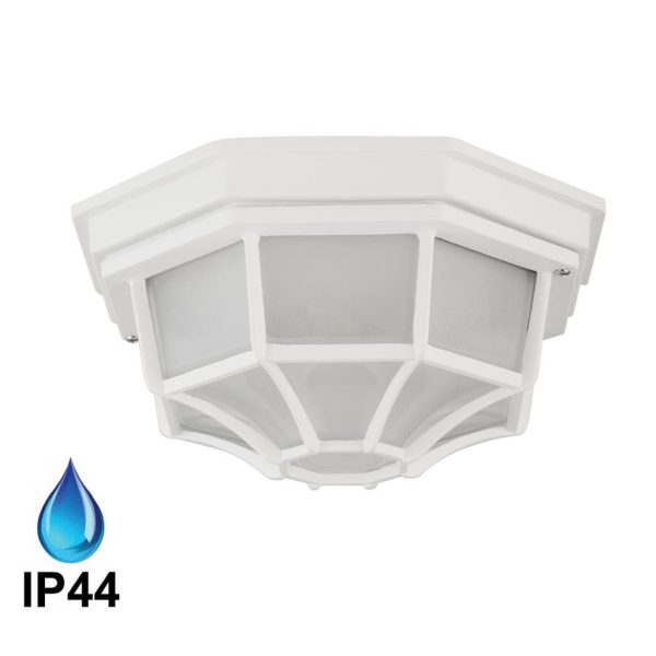 Vermont traditional flush outdoor porch lantern in white main image