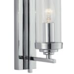 Milo Single Art Deco Style Wall Light Polished Chrome
