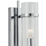 Milo Single Art Deco Style Wall Light Polished Chrome