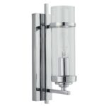 Milo Single Art Deco Style Wall Light Polished Chrome