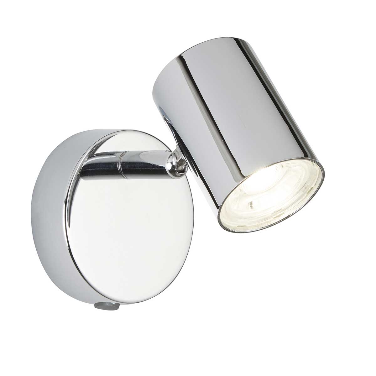 Rollo Polished Chrome Switched 1 Light LED Wall Mounted Spotlight