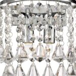 Hanna 2 Lamp Pyramid Crystal Wall Light Polished Chrome