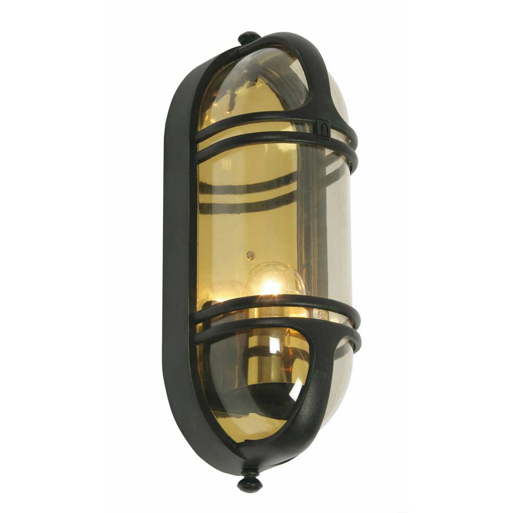 Art Deco Style Outdoor Bulkhead Wall Lamp Buckley