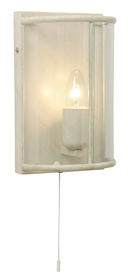 Fern Small Cream And Gold Switched Carriage Wall Lamp