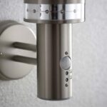 Pagoda Outdoor PIR Sensor Wall Light Stainless Steel