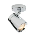 Knight Single Adjustable Bathroom Spot Light Chrome