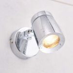 Knight Single Adjustable Bathroom Spot Light Chrome