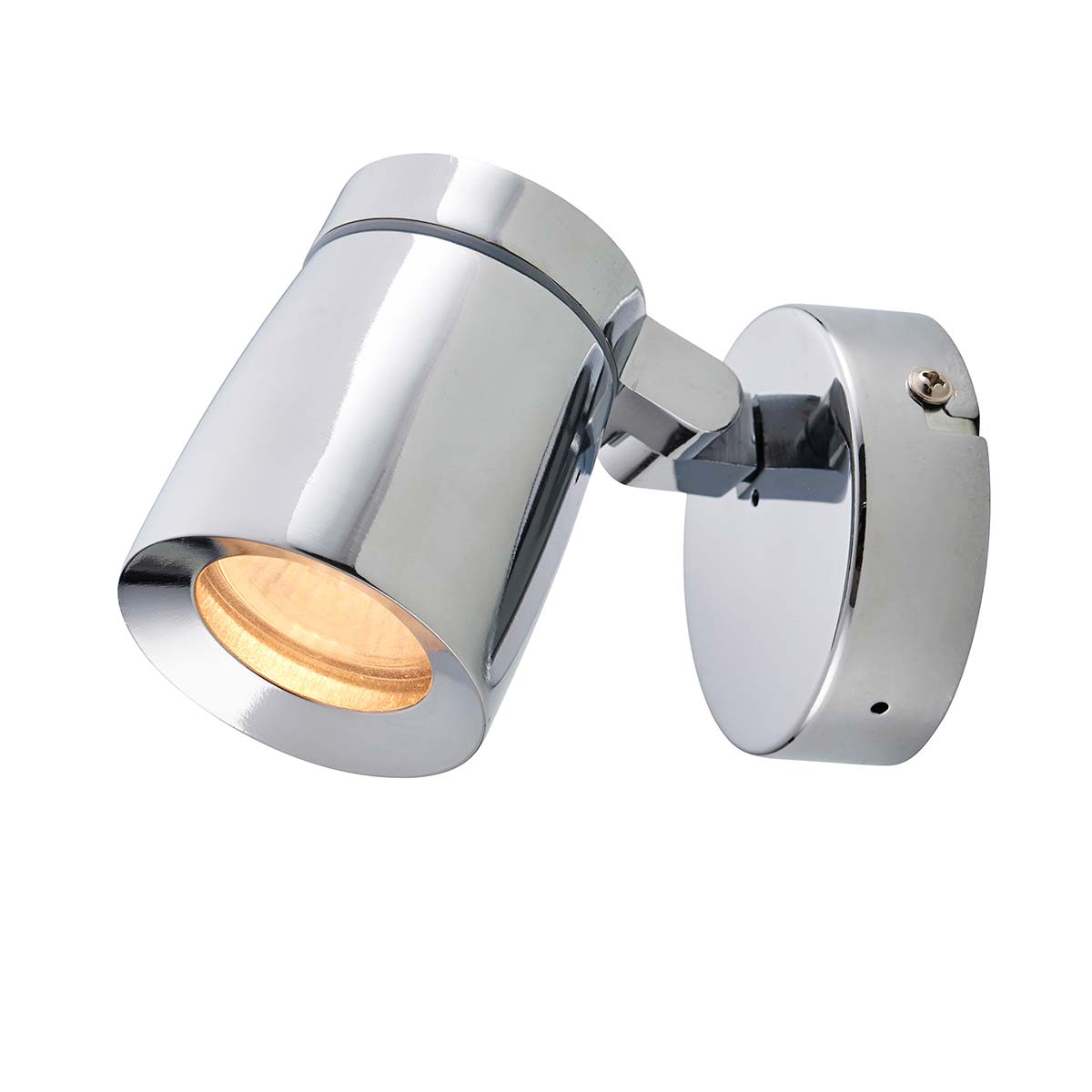 Knight Single Adjustable Bathroom Spot Light Chrome