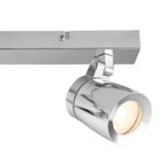 Knight 3 Light Bathroom Ceiling Spot Light Bar Chrome