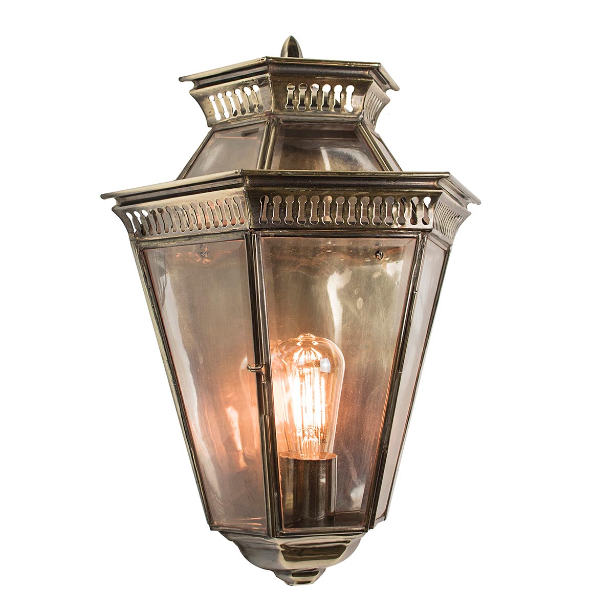 Edwardian Style Outdoor Wall Passage Lantern Solid Brass IP23