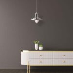 Fisherman Polished Chrome Pendant Light Clear Glass