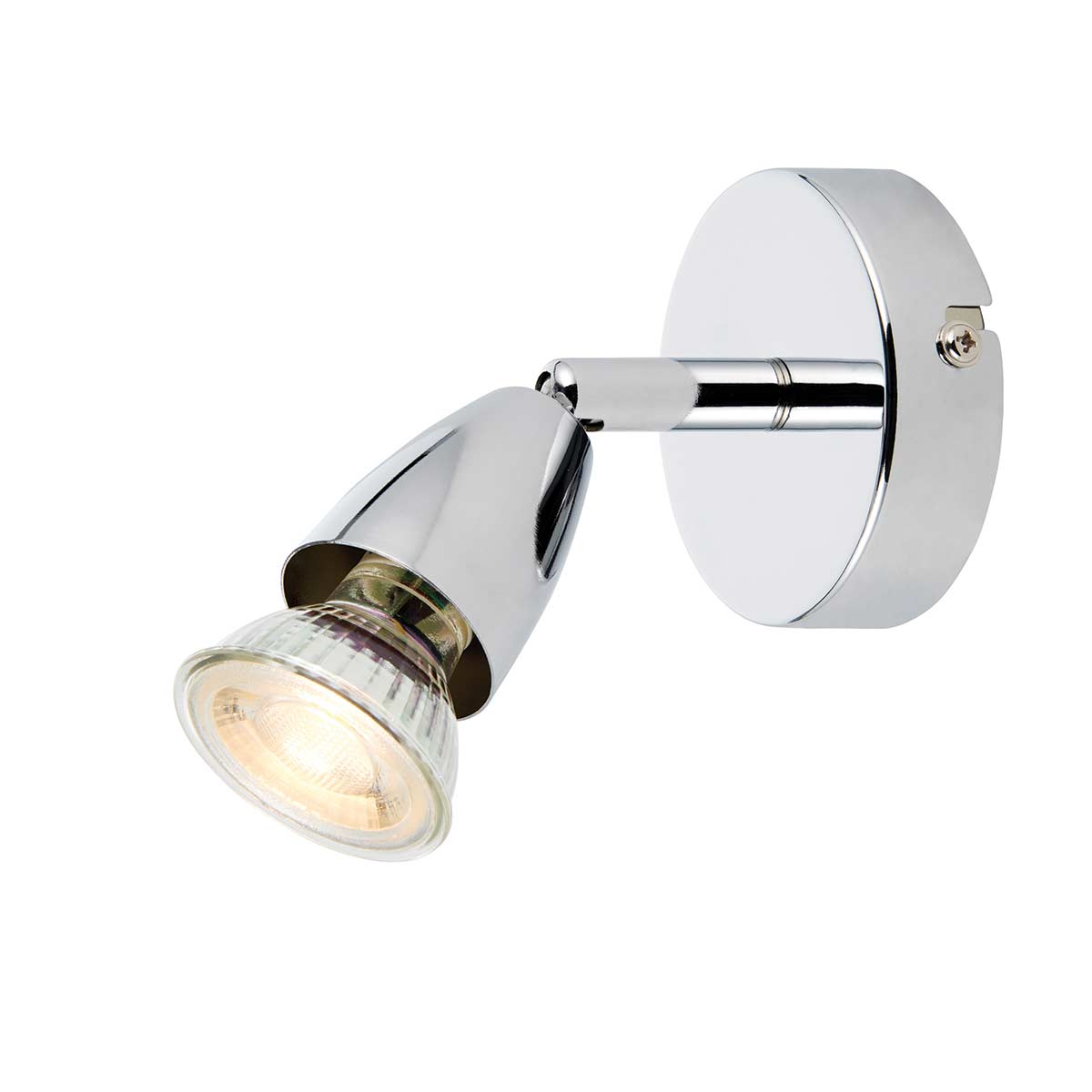 Amalfi Modern Single Wall Or Ceiling Spot Light Polished Chrome