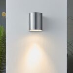 Doron 1 Light Outdoor Wall Light Brushed Aluminium