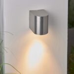 Doron 1 Light Outdoor Wall Light Brushed Aluminium