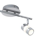 Bubbles LED 2 Light Bathroom Spotlight Bar Chrome IP44
