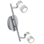Bubbles LED 2 Light Bathroom Spotlight Bar Chrome IP44