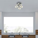 Bubbles LED 3 Light Bathroom Spotlight Plate Chrome IP44