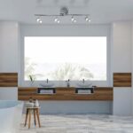 Bubbles LED 4 Light Bathroom Spotlight Bar Chrome IP44