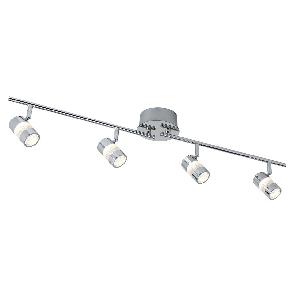 Bubbles LED 4 Light Bathroom Spotlight Bar Chrome IP44