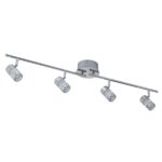 Bubbles LED 4 Light Bathroom Spotlight Bar Chrome IP44