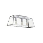 Voyager Industrial 3 Light Pendant Lantern Polished Chrome