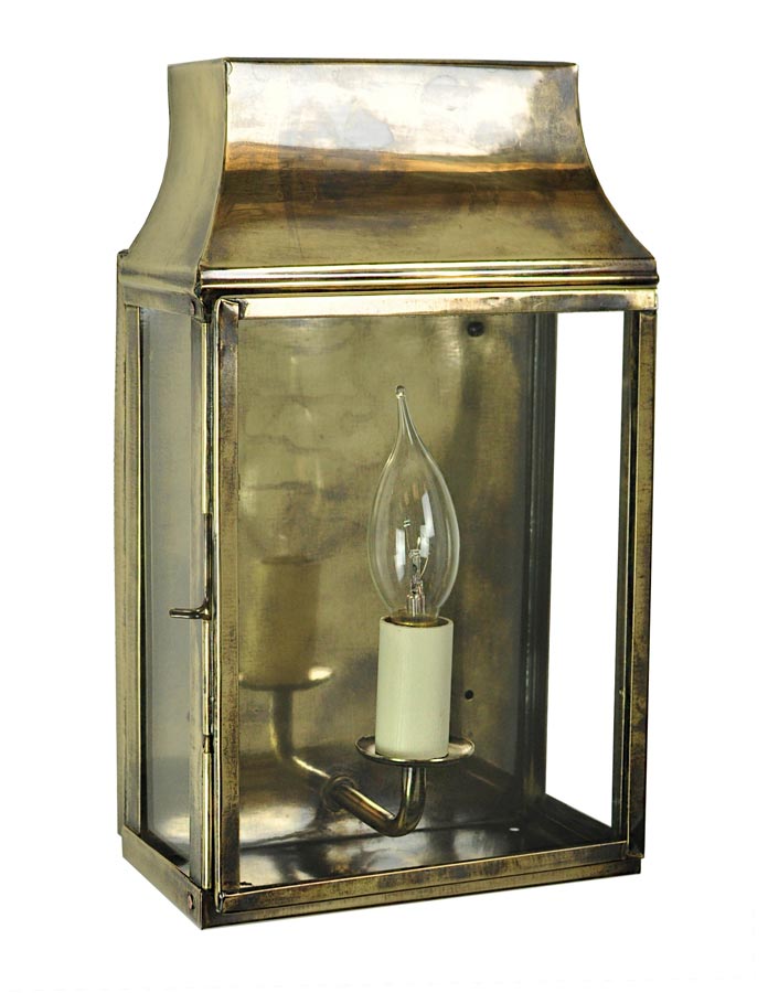 Strathmore Small 1 Light Vintage Outdoor Wall Lantern Solid Brass