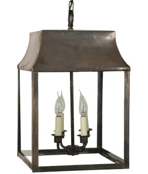 Strathmore large 4 light vintage hanging outdoor porch lantern