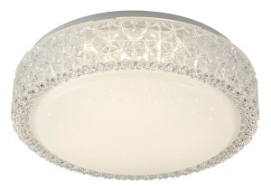 flush mount 12w LED ceiling light acrylic star finish