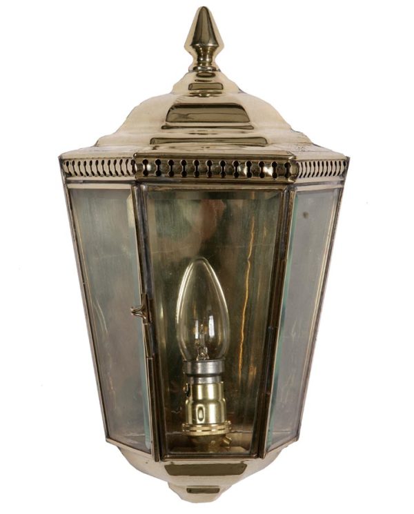 Windsor Georgian outdoor passage wall lantern solid brass