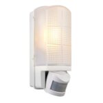 Motion Outdoor Bulkhead PIR Wall Light White IP44
