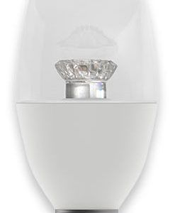 Clear 4w SES Cool White Dimmable LED Candle Lamp 250lm