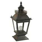 Chateau Small Solid Brass Victorian Outdoor Gate Pillar Lantern