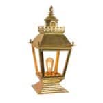 Chateau Small Solid Brass Victorian Outdoor Gate Pillar Lantern