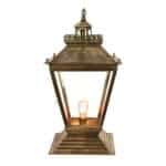 Chateau Medium Solid Brass Victorian Outdoor Gate Pillar Lantern