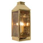 Medium Greenwich Period Outdoor Wall Lantern Solid Brass