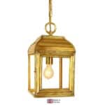 Hemingway Small Victorian Hanging Porch Lantern Solid Brass