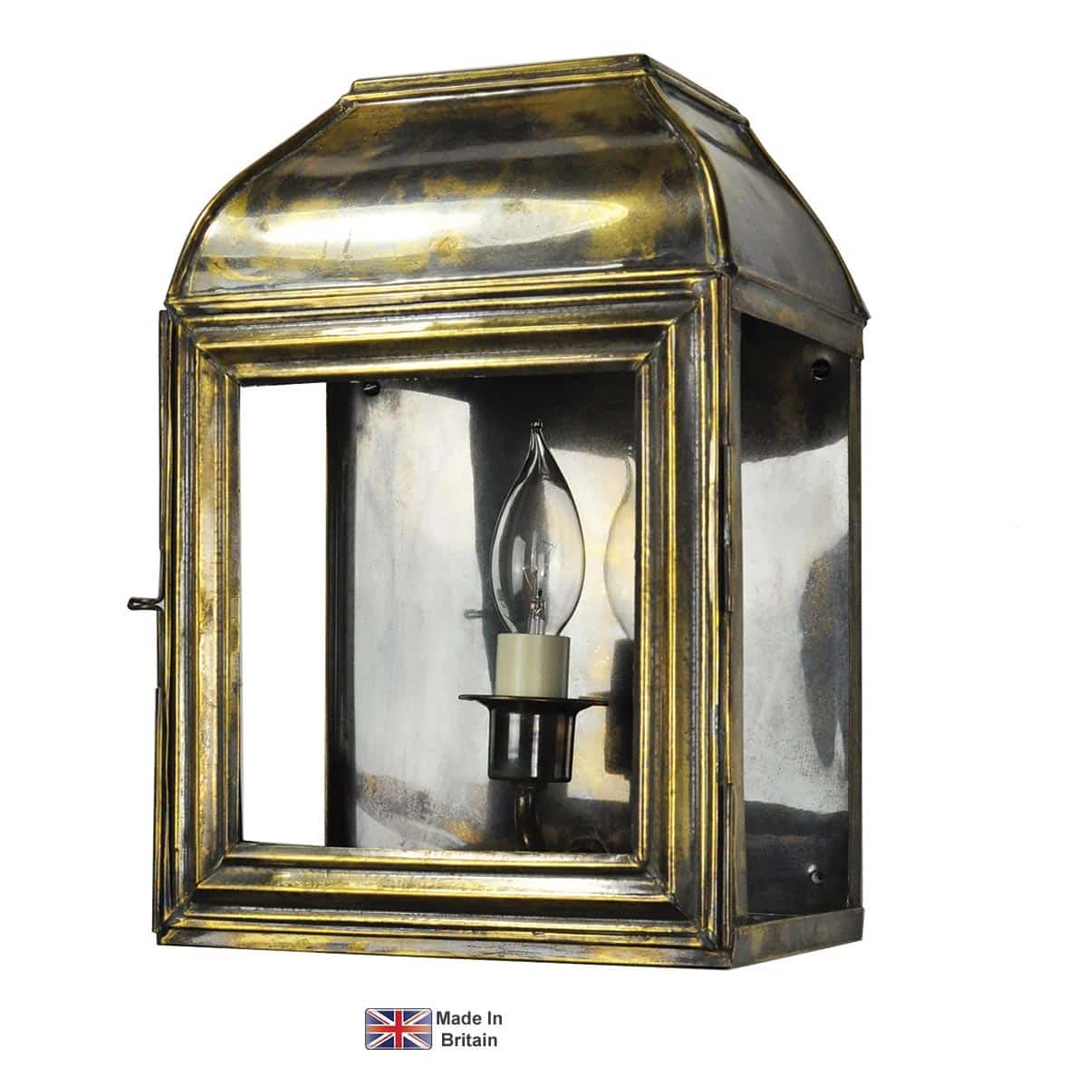 Hemingway Small Victorian Outdoor Wall Lantern Solid Brass