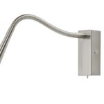 Madison Switched LED Wall Reading Light Satin Chrome