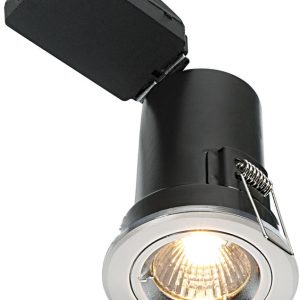Shield Plus Chrome 90 Minute Fire Rated GU10 Fixed Downlight