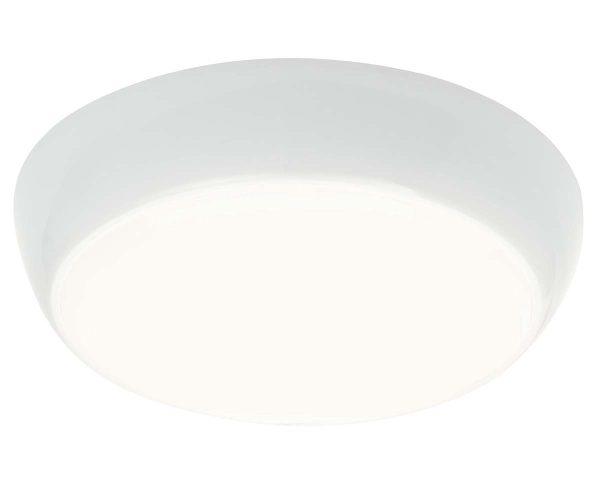 Vigor Flush LED Sensor Bathroom Ceiling Light White