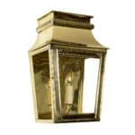 Parisienne Small 1 Light Outdoor Wall Passage Lantern Solid Brass